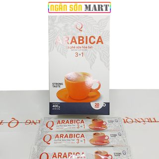 Cà phê sữa Arabica Trần Quang 10 hộp giấy 400g (20 gói nhỏ 20g) (Đã gồm phí Ship)