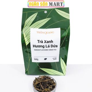 10 bịch Trà lá xanh ướp hương lá Dứa Trần Quang (500g/ bịch) (Đã gồm phí Ship)