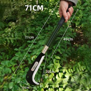 Liềm Cầm Tay Cong - Lưỡi Thép Manga, Tay Cầm Ống Sắt Sơn Tĩnh Điện