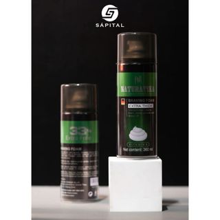 Bọt cạo râu NATURA VIKA chính hãng 360ml - Bọt mịn, cạo êm, làm mềm râu, phù hợp cá nhân & barber sho