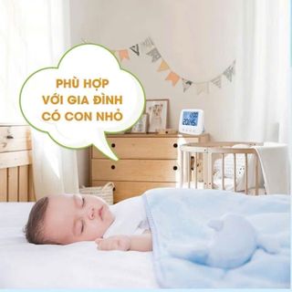 Nhiệt kế phòng, nhiệt ẩm kế, máy đo nhiệt độ phòng ngủ, đo độ ẩm ( loại có đèn )