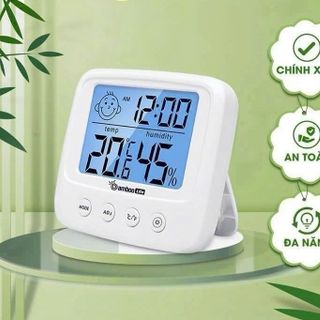 Nhiệt kế phòng, nhiệt ẩm kế, máy đo nhiệt độ phòng ngủ, đo độ ẩm ( loại có đèn )