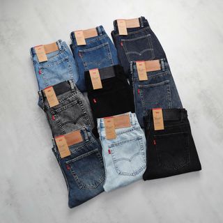 Jean dài nam ( ống suông ). Chất vải 100% cotton ( vải ko co giãn ).