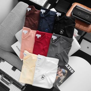 Mẫu áo polo nam,  chất xuất dư 100% cotton.