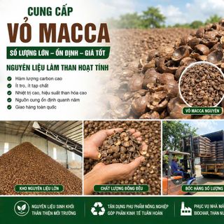Cung Cấp Vỏ Mắc Ca Số Lượng Lớn Làm Than Hoạt Tính – Nguồn Nguyên Liệu Chất Lượng Cho Nhà Máy Sản Xuất