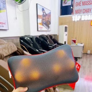 Fujikima Gối Massage Hồng Ngoại FJ-488K Thiết Kế Nhỏ Gọn Chức Năng Đa Dạng Sử Dụng Trên Xe Hơi Sofa Ghế Làm Việc