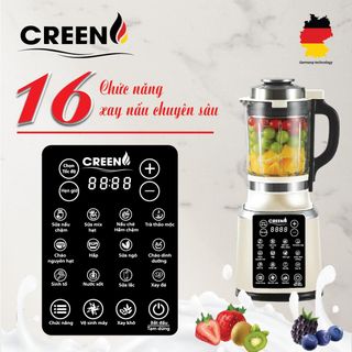 Máy làm sữa hạt BA-138 Plus 16 chức năng tự động, bảo hành 12 tháng chính hãnġ CREEN Xay Sinh Tố suada u