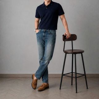 QUẦN JEAN REGULAR DORMAX. Chất jean wash đẹp – màu lên nam tính, dễ bán.