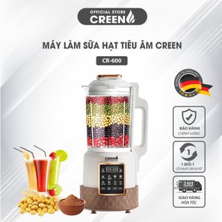 Máy làm sữa hạt đa năng Creen CR-600 chống ồn, công suất nấu 600W xay 400W- Bảo hành chính hãng 12 tháng
