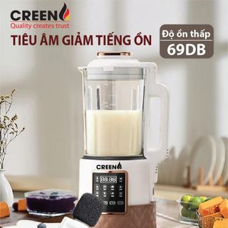 Máy làm sữa hạt đa năng Creen CR-600 chống ồn, công suất nấu 600W xay 400W- Bảo hành chính hãng 12 tháng