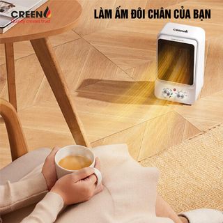 Máy Sưởi Gốm Để Bàn Cao Cấp Creen CR-H15C - Bảo hành 12 tháng