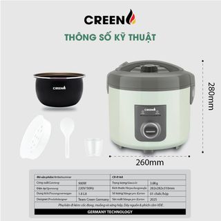 Nồi cơm điện lòng niêu cao cấp CR-R18A - Bảo hành chính hãng 12 tháng