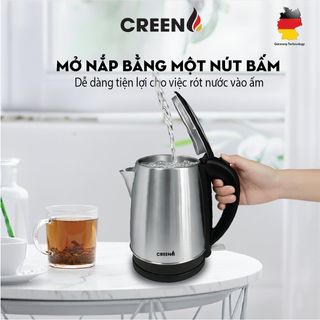 Ấm điện siêu tốc inox 304 Creen CR-SW18A - Bảo hành chính hãng 24 Tháng