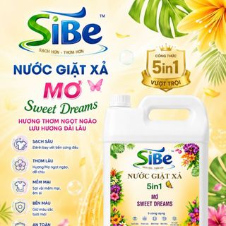 NƯỚC GIẶT XẢ CAO CẤP SiBE 5IN1 – MƠ SWEET DREAMS (10KG)
