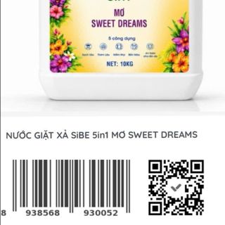 NƯỚC GIẶT XẢ CAO CẤP SiBE 5IN1 – MƠ SWEET DREAMS (10KG)