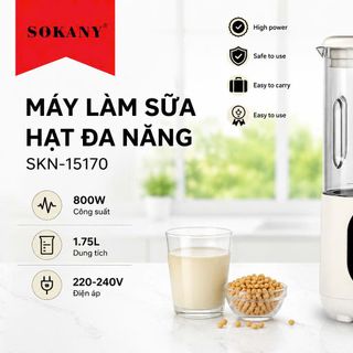 MÁY LÀM SỮA HẠT ĐA NĂNG SOKANY-15170 (T4)
