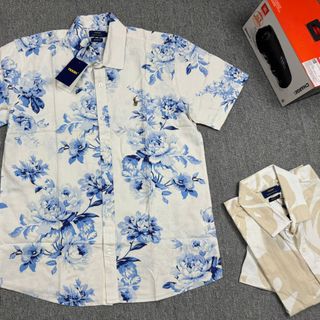 Sơ mi TN polo  Sọc. Vải linen.