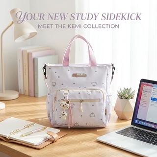 TÚI TOTE A6367 HỌA TIẾT CHẤM BI KÈM MÓC GẤU CUTE – XINH XẮN CHO MỌI OUTFIT