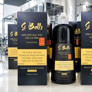 Kem phủ bạc tóc,  gội là đen Si Belli