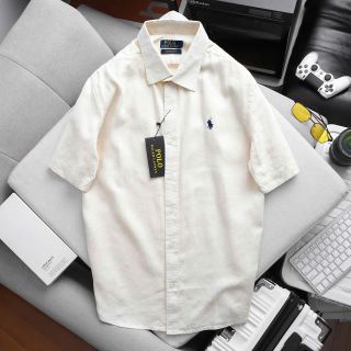 Sơ mi LINEN POLO. Chất cải linen mềm.