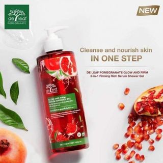Sữa tắm dưỡng da tươi trẻ De Leaf Lựu 450ml