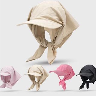 Mũ Lưỡi Trai Trùm Đầu Jennie Loại Trơn Basic Kiểu Nón Kèm Khăn Trùm Đầu Đa Năng