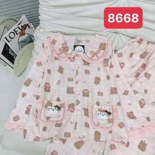 BỘ ĐŨI DÀI CELINA VIỀN KẺ (8668)