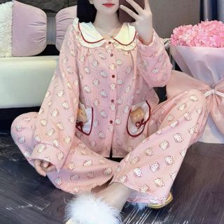 BỘ ĐŨI DÀI CELINA TÚI GHÉP ĐÍNH CHARM (8525)