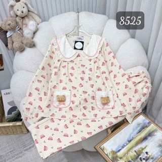 BỘ ĐŨI DÀI CELINA TÚI GHÉP ĐÍNH CHARM (8525)