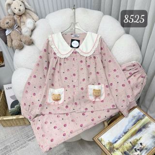 BỘ ĐŨI DÀI CELINA TÚI GHÉP ĐÍNH CHARM (8525)