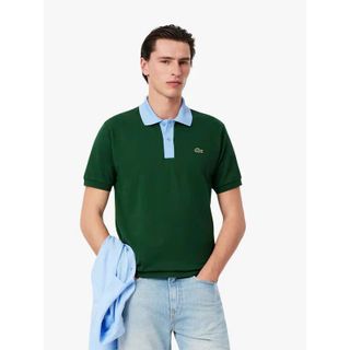 Polo cá sấu phối cổ.  Chất cá sấu cotton xịn, chất vải mềm mịn.