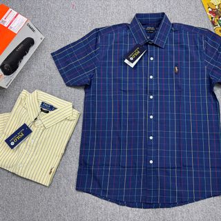 Sơ mi SỌC LINEN  TAY NGẮN nam. Chất vải linen.