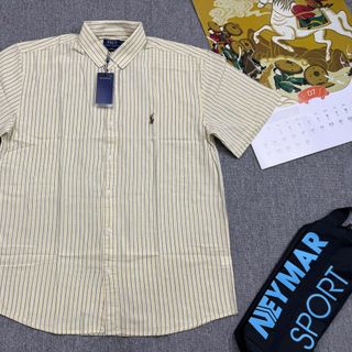 Sơ mi SỌC LINEN  TAY NGẮN nam. Chất vải linen.