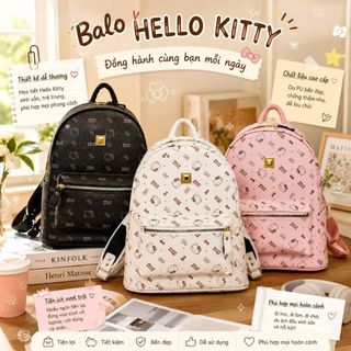BALO NỮ KITTY TRẺ TRUNG, NĂNG ĐỘNG, ĐÁNG YÊU W716 - WINNIE HOUSE