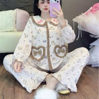 BỘ ĐŨI DÀI CELINA TÚI TIM ĐÍNH NƠ (8692)