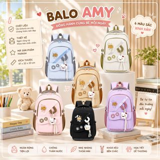 🧸BALO A686 – PHỐI MÀU PASTEL THANH LỊCH, ĐI HỌC CỰC ĐẸP 🎒