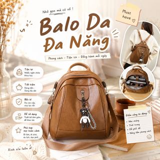 BALO DA MỀM TẶNG KÈM GẤU PHONG CÁCH HÀN QUỐC W411 - WINNIE HOUSE