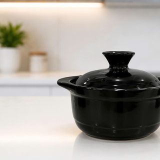 NỒI ĐẤT SỨ NẮP SỨ 6in ĐH LOẠI 1 - CHỊU NHIỆT CAO (T12)