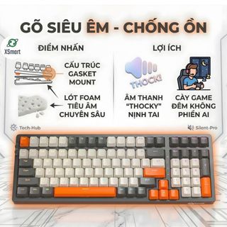 Bàn phím cơ không dây DEIOG GK87 với thiết kế 87 phím nhỏ gọn.