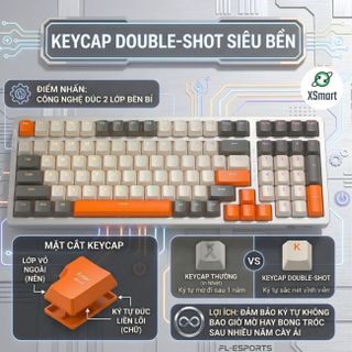 Bàn phím cơ không dây DEIOG GK87 với thiết kế 87 phím nhỏ gọn.