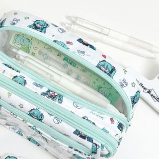 Túi Bút 6 Ngăn Miku – Full VAT