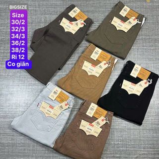 BIGSIZE.  JEANS nam.  Vải chánh phẩm , đồng chất.