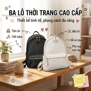 BALO ĐI HỌC NAM NỮ SIZE 40 DA MỀM VỪA A4 HỌA TIẾT CARO THỜI TRANG CÁ TÍNH W481 - WINNIE HOUSE