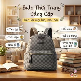 BALO DA CARO HỌC SINH, SINH VIÊN – CHUẨN FORM A4, ĐỰNG VỪA LAPTOP W570 - WINNIE HOUSE