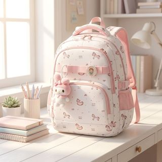 🐰BALO A3001 – HỌA TIẾT THỎ SIÊU CUTE, KÈM MÓC GẤU DỄ THƯƠNG