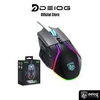 Chuột chơi game có dây Deiog G7, nổi bật với hệ thống đèn LED RGB 16 triệu màu.