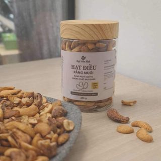 Hạt điều rang muối Bình Phước 200g loại bể xô, hạt điều dùng cho ăn vặt hằng ngày, ăn giảm cân, ăn kiêng