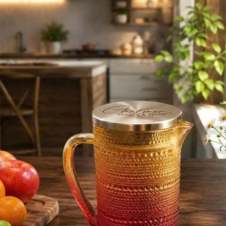 Bình Nước Thủy Tinh Cao Cấp CHARMER(1L) Họa Tiết Giọt Sương Sang Trọng - Bình Nước Thủy Tinh Pha Trà Decor Phòng