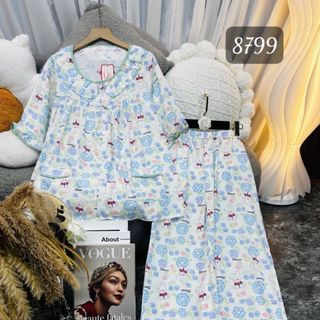 BỘ TOLE LONA CỔ SEN BÈO (8799)