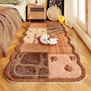 Thảm Chân Giường Cừu Siêu Mịn 50x110cm